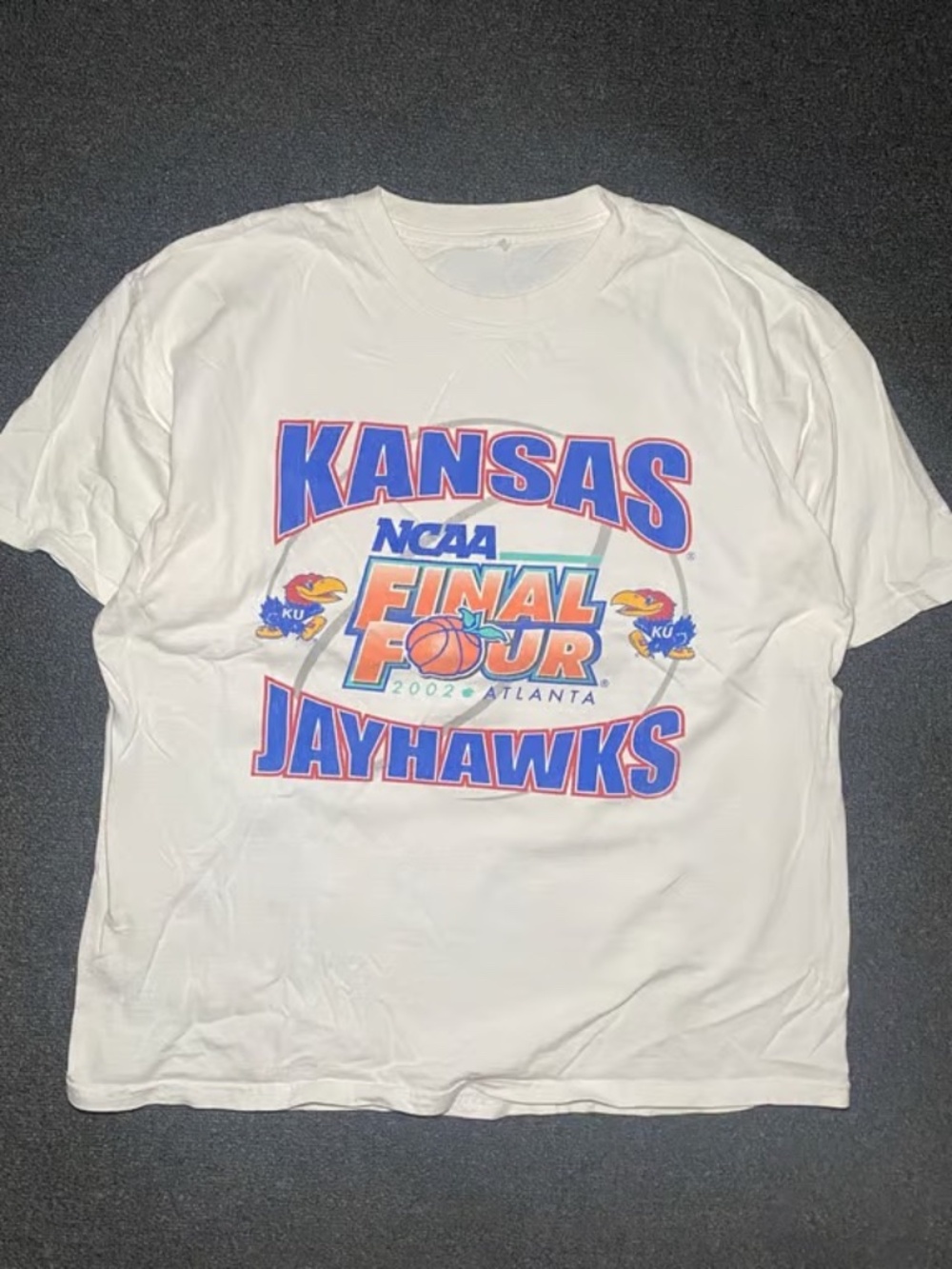 Vintage Kansas Jayhawks 2002 basketball final four ncaa graphic shirt size xl